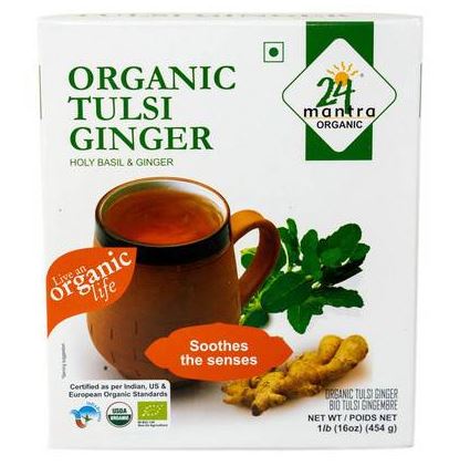 24 Mantra Organic Tulsi Ginger Tea | MirchiMasalay