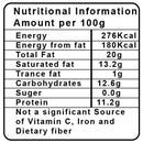 The Nutrition Facts of Amul Cheese Spread Yummy Plain 