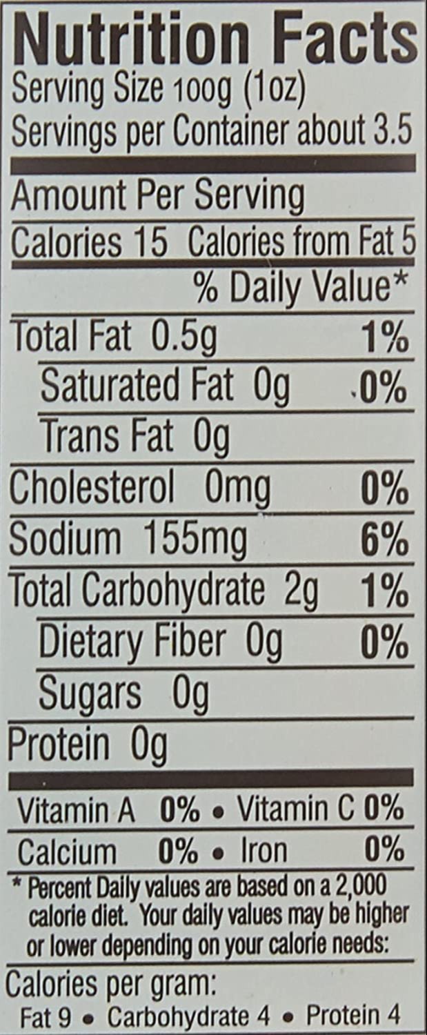 The Nutrition Facts of Badshah Tandoori Chicken Masala 