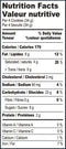 This is the Nutrition of Britannia Good Day Butter Cookies.