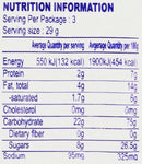 This is the Nutrition of Britannia Milk Bikis Biscuits.