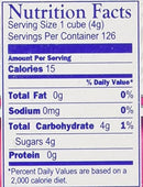 The Nutrition Facts of This is the Nutrition of C&H Sugar Cubes (126 Cubes).