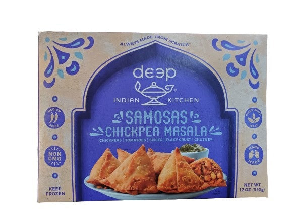 Deep Samosas Chickpea Masala | MirchiMasalay