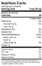 The Nutrition Facts of FLAV.R.PAC Cut Green Beans