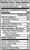 The Nutrition Facts of Ganesh Jeera Udad Papad Kamdar