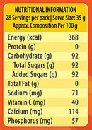 The Nutrition Facts of Glucon-D Glucose Beverage Mix Tangy Orange