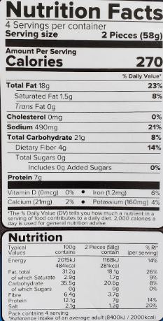 The Nutrition Facts of Haldiram's Masala Vada