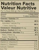 The Nutrition Facts of Haldiram's Paneer Makhani Minute Khana 