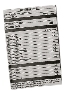 The Nutrition Facts of Jiva Organic Methi Powder 