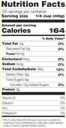 The Nutrition Facts of Khazana Sella Parboiled Basmati Rice