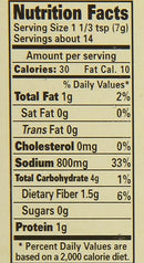 The Nutrition Facts of Laziza Paya Masala 