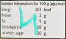 The Nutrition Facts of Mother's Recipe Ginger with Garlic Pickle 