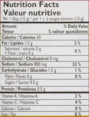 The Nutrition Facts of Mother's Recipe Green Chilli Pickle 