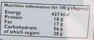 The Nutrition Facts of Mother's Recipe RTC Kerala Prawns Fry Mix 