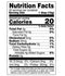 The Nutrition Facts of National Hot & Spicy Sauce 