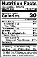 The Nutrition Facts of National Samosa Chutney Sauce 