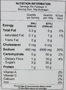 The Nutrition Facts of Nimkish RTC Paneer Butter Masala  