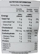 The Nutrition Facts of Nimkish RTC Dum Aloo Kashmiri Style  