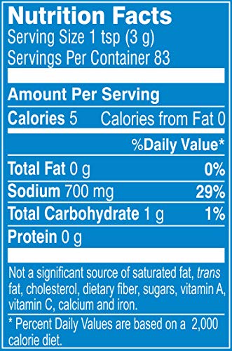 The Nutrition Facts of PODRAVKA Vegeta All Purpose Seasoning Mix 