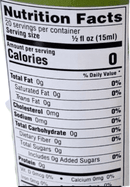 The Nutrition Facts of Sadaf Mint Water 