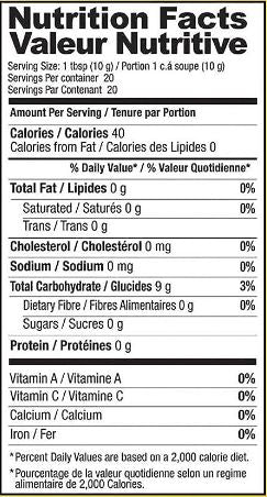 The Nutrition Facts of Shan Custard Powder Banana