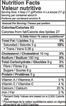 The Nutrition Facts of Shan Rasmalai Mix