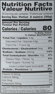 The Nutrition Facts of Sultan Vegetarian Stuffed Grape leaves 