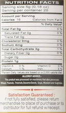 The Nutrition Facts of Swad Tea masala 