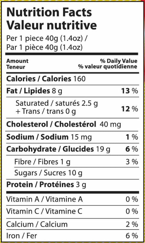 This is the Nutrition of TWI - Crispy Cake Rusk Almond.