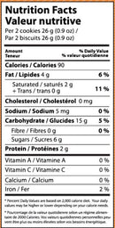 This is the Nutrition of TWI - Crispy Peepewali Cookies.