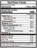 The Nutrition Facts of Vadilal quick Treat Farali Coconut Petis