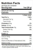 This is the Nutrition of Ziyad Squash Seed