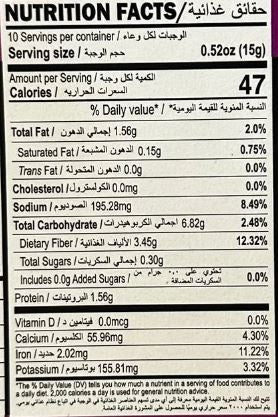 The Nutrition Facts of Aachi Fish Curry Masala 