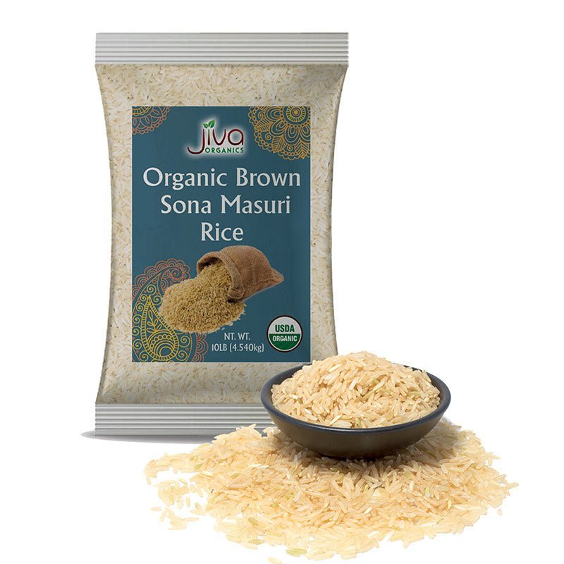 Jiva Organic Brown Sona Masoori Rice MirchiMasalay