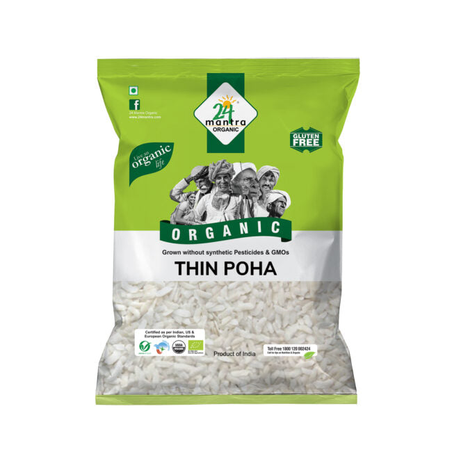 24 mantra Organic Thin Poha MirchiMasalay