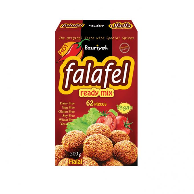 The Nutrition Facts of Bzuriyeh Spicy Falafel Ready Mix 