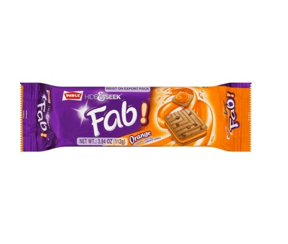 Parle FAB Orange Cookies MirchiMasalay